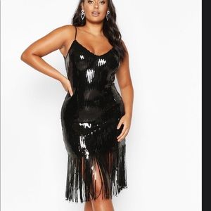 Fringe sequin dress. Very stretchy!